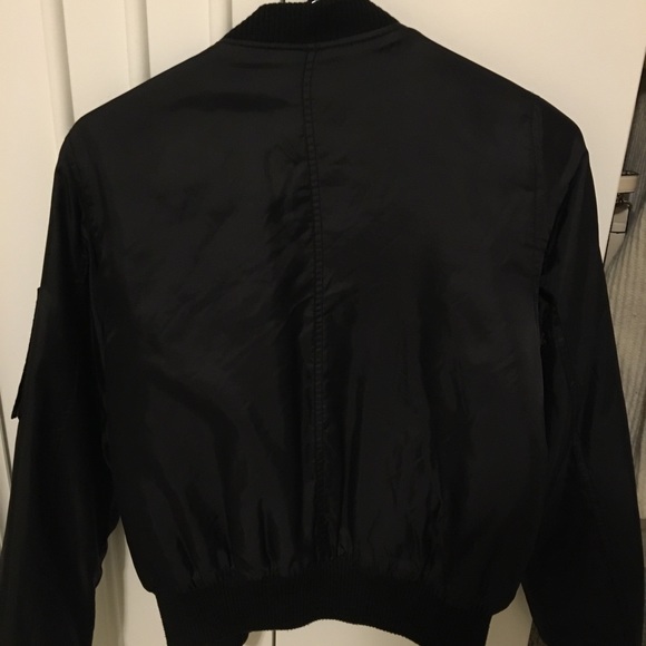 Black Bomber Jacket - Picture 2 of 2